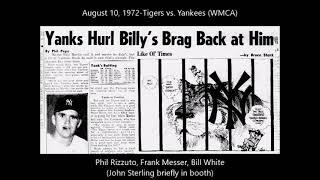 August 10, 1972-Tigers vs. Yankees (WMCA Radio)