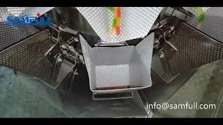 Automatic gummy packaging machine demo for sticky gummy worm