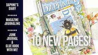 Daphne’s Diary Magazine / 10 NEW PAGES! / Junk Journal / Glue Book With Me / Junk Journal Ideas!