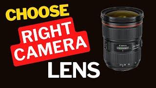 How to Choose the Right Camera Lens - Updated