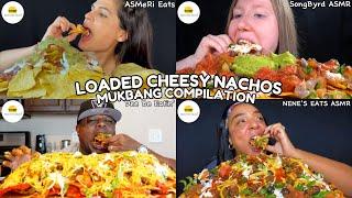 ASMR | LOADED CHEESY NACHOS MUKBANG COMPILATION | MOST POPULAR MEXICAN FOOD  EATING SHOW |