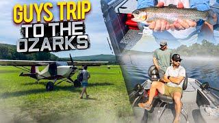 Guys flying trip to the Ozarks (part 1). Fly-fishing lessons.