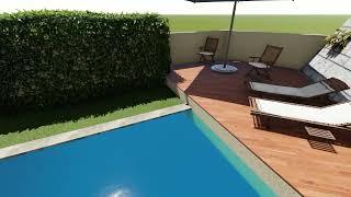 Swimming pool and garden design by Outdoor Creations