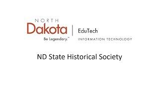 State Historical Society of ND | Webinar