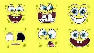 Monster How Should I Feel 6 emotions - 1 SPONGE PSYCHO  - Spongebob, etc (MEMES) - 4K