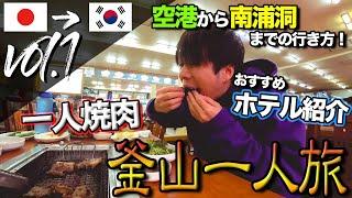 【韓国旅行Vol.1】週末を海外で過ごす！釜山食べ歩き一人旅【成田空港〜金海国際空港〜南浦洞・チャガルチ】