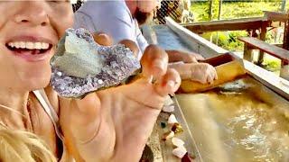 GEM MINING in FLORIDA | HUNTING for CRYSTALS| Fun things to do in Florida 2023