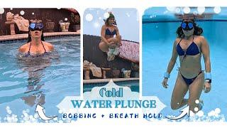 Testing for Endurance | Bobbing with Weights | Winter Underwater Breath Hold | Cold Plunge