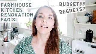 Farmhouse Kitchen Renovation Questions Answered! Budget, Regrets, Living with Antique Appliances