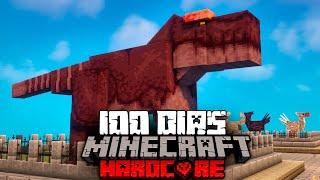 Sobrevivi 100 días en la prehistoria y construí un Parque Jurassico en Minecraft Hardcore