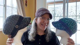   Crochet Tutorial:  Winter/Cool Weather Baseball Cap, Visor Hat ~ Size Options!! 