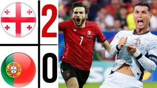 Georgia 3-0 Portugal EURO 2024 | #cristianoronaldo vs Georgia #euro2024 