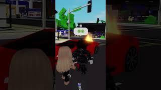 She loves the car  #roblox #shorts