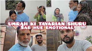 AMMY,ABBU PAHLI BAAR JA RHE HAI UMRAH PR || UMRAH PREPARATION VLOG ️