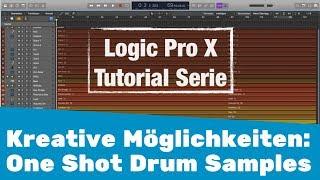 One Shot Drum Samples im EXS 24 Sampler anlegen || Logic X Tutorial deutsch