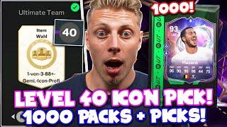 OP LEVEL 40 ICON PICK?! + 1000 PACKS und PICKS zum FUT FANTASY TEAM 1! in EA FC 25