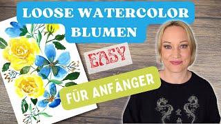 Aquarell Tutorial für Anfänger und zum Entspannen - Schritt für Schritt Übungen 