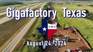 "Gas Pipeline Progress"   Tesla Gigafactory Texas  8/24/2024  8:50Am