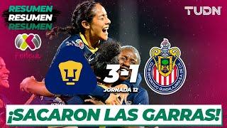 HIGHLIGHTS | Pumas 3-1 Chivas | Liga Mx Femenil AP2024-J12 | TUDN