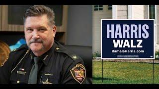 Pro-Trump sheriff who tracked people with Kamala yard signs gets what he DESERVES