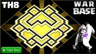 NEW STRONGEST TH8 WAR Base Layout : Strong Defense TH8 War Base - Clash of Clans #1281