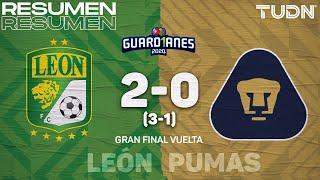 Resumen y goles | León 2(3)-(1)0 Pumas | Final Vuelta - Guard1anes 2020 Liga Mx | TUDN