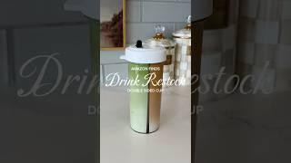 The best iced coffee cup #icedcoffee #drinkrestock #refill #tumblercup #asmrrestock