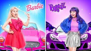 Poor Barbie Vs Rich Bratz | Who Will Do Better At Barbie Makeover Contest?