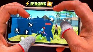 4 Finger FastGloowall Hud4 Finger Custom Hud Free FireHandcam Gameplay iPhone XrGaming Test #ff