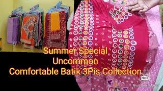 Cotton Batik 3Pis Collection At Shyamoli Tower Complex Dhaka/3Pis Collection/Batik/Batik 3Pis