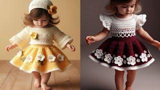 Beautiful crochet dresses for baby girl  @AprenderCrochet