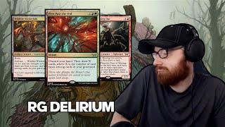 Step 1: Bin Cards, Step 2: Win the Game? | RG Delirium | Standard | Duskmourn Early Access | MTG A