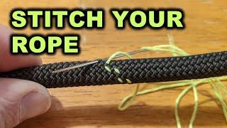 HOW TO MARK A CLIMBING ROPE'S MIDDLE - without using dyes, paint, or markers