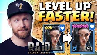 Raid Shadow Legends LEVELING GUIDE for New Players! Rank up FAST!