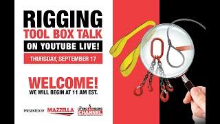 Mazzella's Online Rigging Tool Box Talk  (9/17/2020)