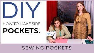 DIY: How to make side pockets. Sewing garments with pockets.