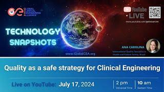 Quality as a safe strategy for Clinical Engineering