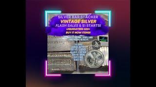 RESEARCH PRICE & THEN BUY VINTAGE SILVER & GOLD WITH SILVER BAR STACKER! #SBS #Vintage #Silver #Gold