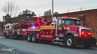 Brand New 2017 FDNY MACK Wrecker Truck Towing FDNY Engine