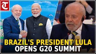 Brazil's President Lula opens G20 Summit with call for action on poverty, climate