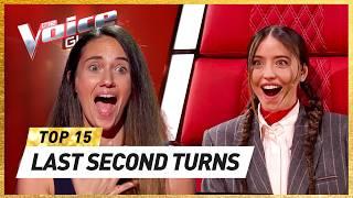 Just In Time! LAST SECOND CHAIR TURNS in 2023 on The Voice!