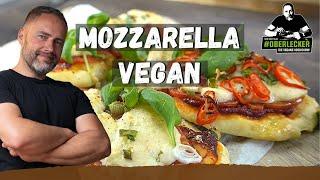 Veganer Mozzarella auf Mandelbasis. Zart schmelzend auf schnellem Ofenbrot...perfektes Rezept!