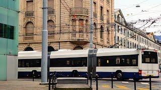 Triple Trolley Bus  Incredible public transport in Geneva, Switzerland