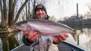 Winter STEELHEAD Fishing Michigan I Grand River Steelhead