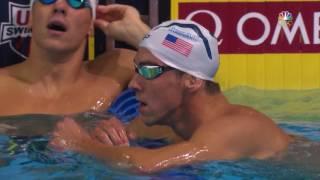 Olympic Swimming Trials | Michael Phelps Wins 100m Butterfly Final