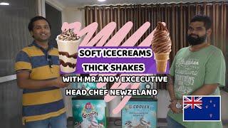 SOFT ICE CREAM AND THICK SHAKE MACHINE DEMO WITH OUR CLIENT , DEMO AND TRANING