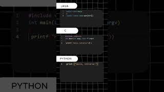 Java vs C vs Python: Which Language Should You Learn First?  #Shorts