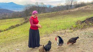 Cooking Traditional Persian Broth in a Mountainous Village of Iran