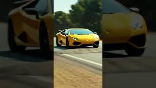 A Lamborghini passing over a speed bump at 80 km/h ️