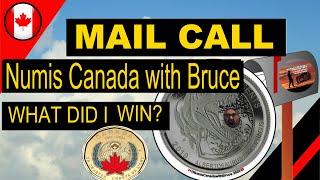 Mail Call  Numis Canada with Bruce What did I win Coin Collecting